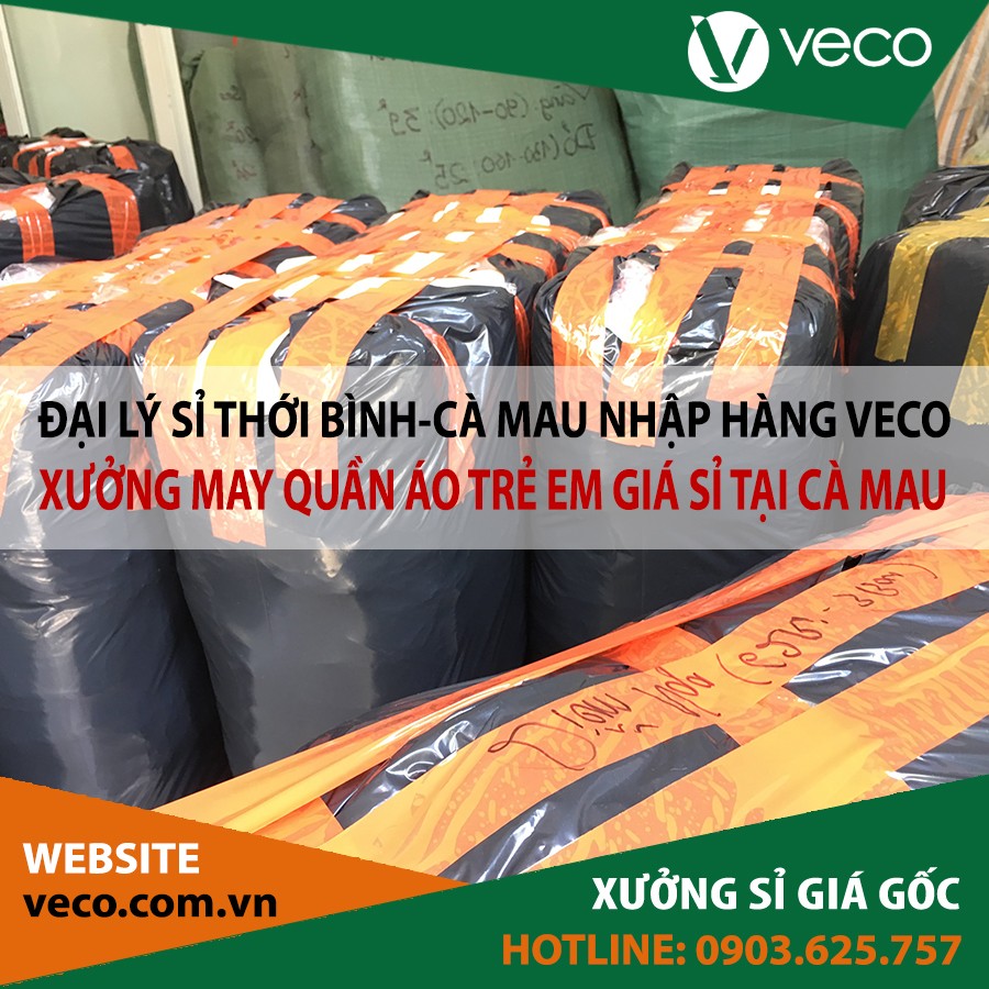 Veco-Xưởng may quần áo trẻ em giá sỉ tại Cà Mau